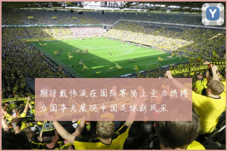 期待戴伟浚在国际赛场上全力拼搏为国争光展现中国足球新风采